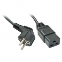 Lindy - Power cable - CEI 23-16 / VII  /  CEE 7 / 3 (SCHUKO) (P) to IEC 60320 C19 - 16 A - 2 m - molded - black