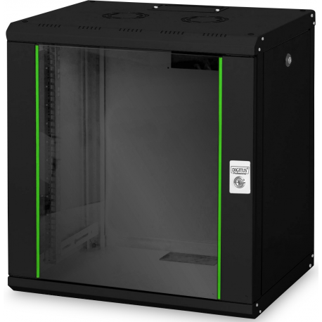 DIGITUS SoHoline DN-19 12-U - Cabinet - wall mountable - grey, RAL 7035 - 12U - 19" - 3