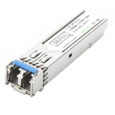 DIGITUS DN-81001 - SFP (mini-GBIC) transceiver module - GigE - 1000Base-LX - LC single-mode - up to 20 km - 1310 nm - 3