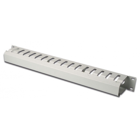 DIGITUS Professional DN-97616 - Rack cable management panel - grey, RAL 7035 - 1U - 19" - 2