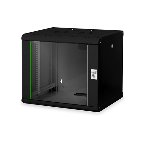 DIGITUS SoHoline DN-19 09-U - Cabinet - wall mountable - grey, RAL 7035 - 9U - 19" - 2