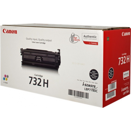 Canon 732 BK H - High capacity - black - original - toner cartridge - for i-SENSYS LBP7780Cx - 1