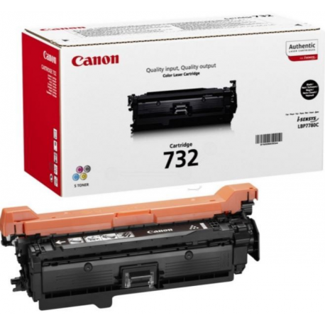Canon 732 BK H - High capacity - black - original - toner cartridge - for i-SENSYS LBP7780Cx - 2