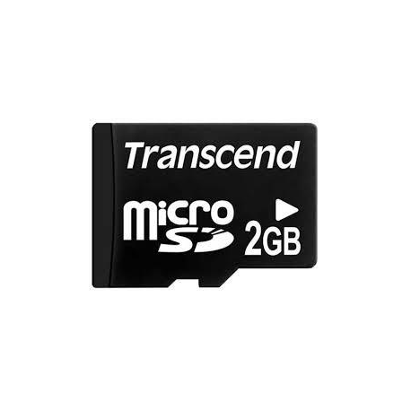 Transcend - Flash memory card - 2 GB - microSD - 1