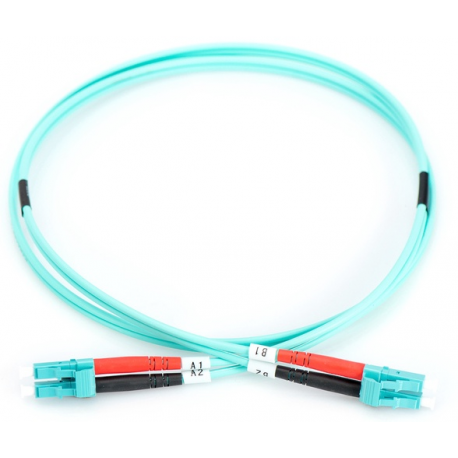 DIGITUS - Patch cable - LC multi-mode (M) to LC multi-mode (M) - 10 m - fibre optic - 50  /  125 micron - OM3 - halogen-free - 1