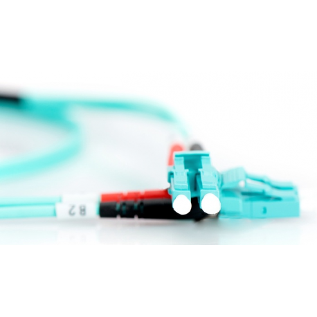 DIGITUS - Patch cable - LC multi-mode (M) to LC multi-mode (M) - 10 m - fibre optic - 50  /  125 micron - OM3 - halogen-free - 2