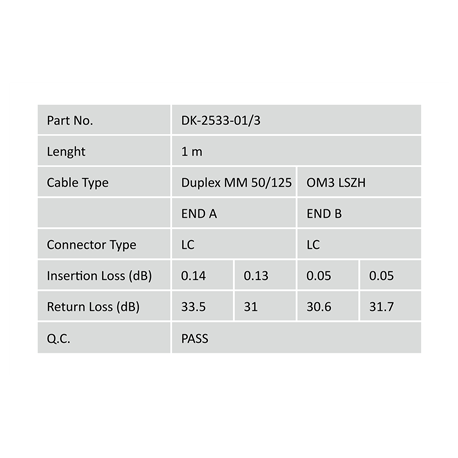 DIGITUS Professional - Patch cable - LC multi-mode (M) to LC multi-mode (M) - 1 m - fibre optic - 50 / 125 micron - OM3 - booted, halogen-free - aqua - 4