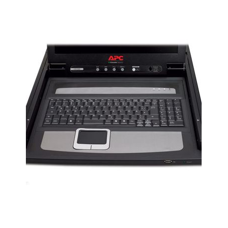 APC LCD Console - KVM console - 17" - rack-mountable - 1280 x 1024 @ 75 Hz - black - 1U - for P / N: AR3103, AR3103SP, AR3106SP, SRT1000RMXLI, SRT1000RMXLI-NC, SRT5KRMXLW-TW - 3