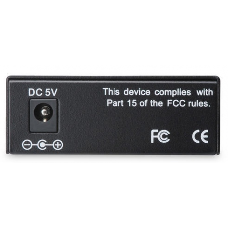 DIGITUS Professional DN-82121-1 - Fibre media converter - GigE - 10Base-T, 1000Base-LX, 100Base-TX, 1000Base-T - RJ-45 / SC single-mode - up to 10 km - 1310 nm - 4