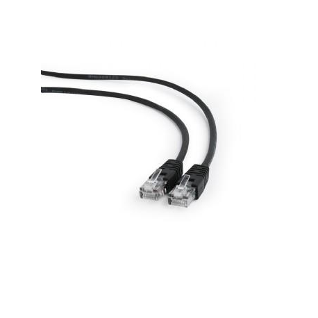 Gembird - Patch cable - RJ-45 (M) to RJ-45 (M) - 50 cm - CAT 5e - molded - black - 2