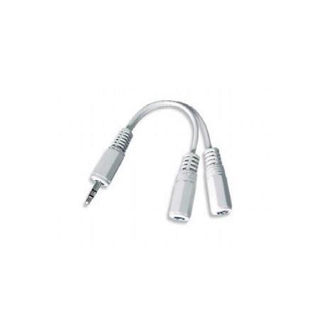 Gembird CCA-415W - Audio splitter - stereo mini jack female to stereo mini jack male - 10 cm - white - 1