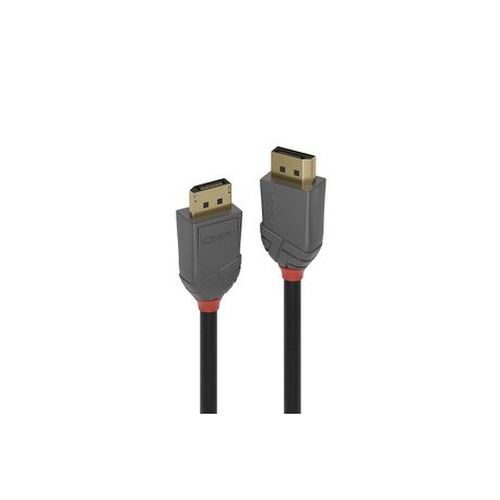 Lindy Anthra Line - DisplayPort cable - DisplayPort (M) to DisplayPort (M) - DisplayPort 1.4 - 1 m - round - black - 0
