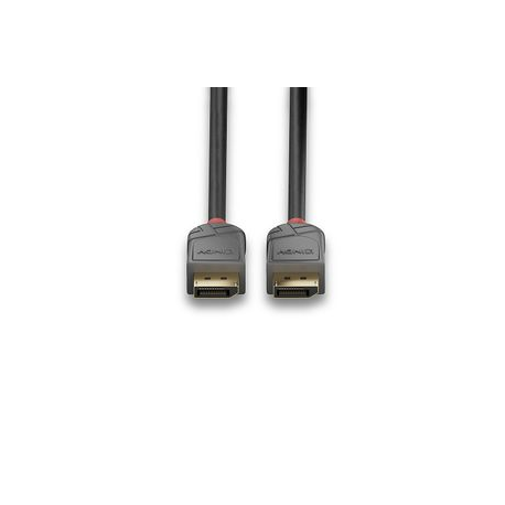 Lindy Anthra Line - DisplayPort cable - DisplayPort (M) to DisplayPort (M) - DisplayPort 1.4 - 1 m - round - black - 2