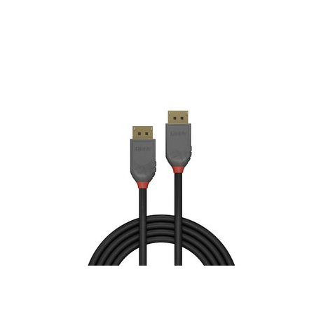 Lindy Anthra Line - DisplayPort cable - DisplayPort (M) to DisplayPort (M) - DisplayPort 1.4 - 3 m - round - black - 4