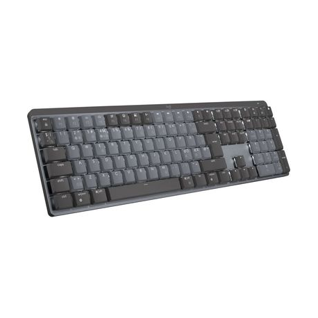 Logitech Master Series MX Mechanical - Keyboard - backlit - wireless - Bluetooth LE - QWERTY - Nordic (Danish / Finnish / Norwegian / Swedish) - key switch: Linear - graphite - 0