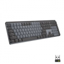 Logitech Master Series MX Mechanical - Keyboard - backlit - wireless - Bluetooth LE - QWERTY - US International - key switch: Tactile Quiet - graphite