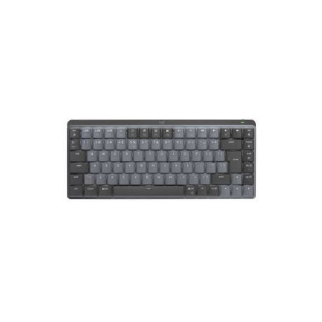 Logitech Master Series MX Mechanical Mini - Keyboard - backlit - wireless - Bluetooth LE - QWERTY - US International - key switch: Clicky - graphite - 0