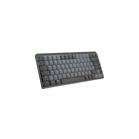 Logitech Master Series MX Mechanical Mini - Keyboard - backlit - wireless - Bluetooth LE - QWERTY - US International - key switch: Clicky - graphite - 2