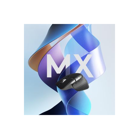 Logitech Master Series MX MASTER 3S - Mouse - ergonomic - optical - 7 buttons - wireless - Bluetooth, 2.4 GHz - Logitech Logi Bolt USB receiver - graphite - 1