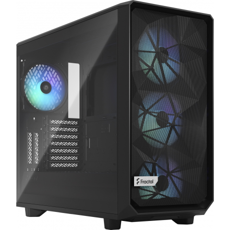 Fractal Design Meshify 2 RGB - Tower - extended ATX - windowed side panel (tempered glass) - no power supply (ATX) - black TG light tint - USB / Audio - 10