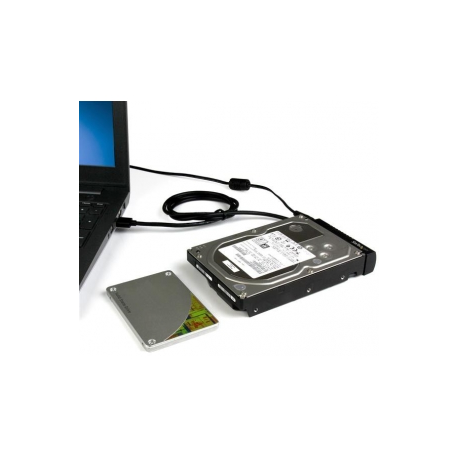 StarTech.com USB to SATA Adapter Cable - 2.5in and 3.5in Drives - USB 3.1 - 10Gbps - External Hard Drive Cable - Hard Drive Adapter Cable (USB312SAT3) - Storage controller - 2.5", 3.5" - SATA 6Gb / s - USB 3.1 (Gen 2) - black - 2