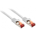 Lindy Basic - Patch cable - RJ-45 (M) to RJ-45 (M) - 2 m - SFTP, PiMF - CAT 6 - molded, snagless, stranded - white