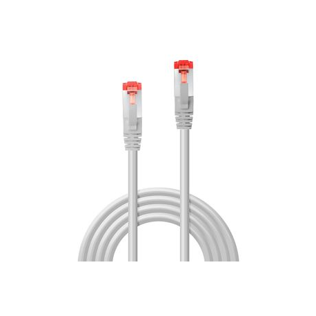 Lindy - Patch cable - RJ-45 (M) to RJ-45 (M) - 30 cm - SFTP, PiMF - CAT 6 - molded, snagless, stranded - grey - 1