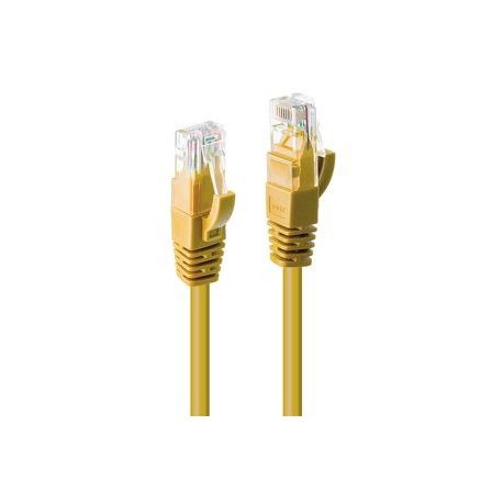 Lindy - Patch cable - RJ-45 (M) to RJ-45 (M) - 3 m - UTP - CAT 6 - molded, snagless, stranded - yellow - 0