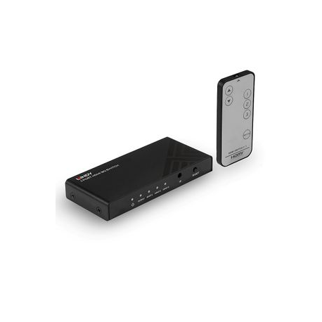 Lindy 3 Port HDMI 18G Switch - Video/audio switch - 3 x HDMI - desktop - 0