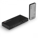 Lindy 3 Port HDMI 18G Switch - Video/audio switch - 3 x HDMI - desktop