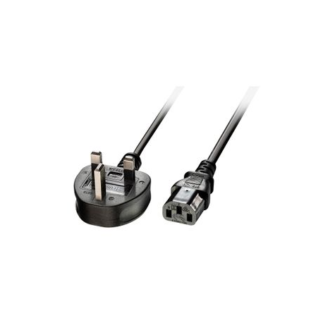 Lindy - Power cable - BS 1363 (P) to IEC 60320 C13 - 5 A - 2 m - 1