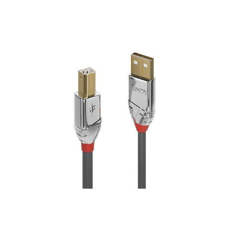 Lindy CROMO - USB cable - USB (M) to USB Type B (M) - USB 2.0 - 3 m - round - grey - 0