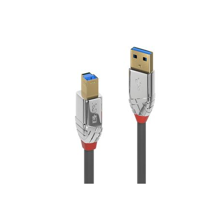 Lindy CROMO - USB cable - USB Type A (M) to USB Type B (M) - USB 3.1 - 3 m - round - grey - 0