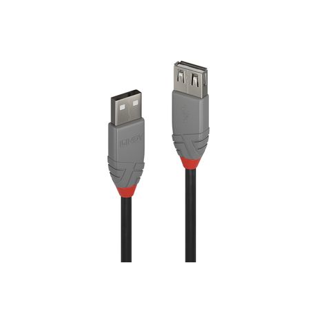 Lindy Anthra Line - USB extension cable - USB (M) to USB (F) - USB 2.0 - 2 m - round - black - 0