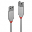 Lindy Anthra Line - USB extension cable - USB (M) to USB (F) - USB 2.0 - 3 m - round - grey