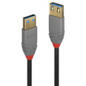Lindy Anthra Line - USB extension cable - USB Type A (M) to USB Type A (F) - USB 3.0 - 3 m - round - black