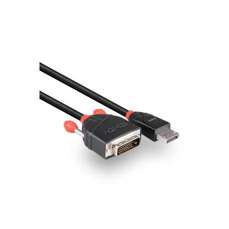 Lindy - DVI cable - DisplayPort (M) to DVI-D (M) - 3 m - black - 2