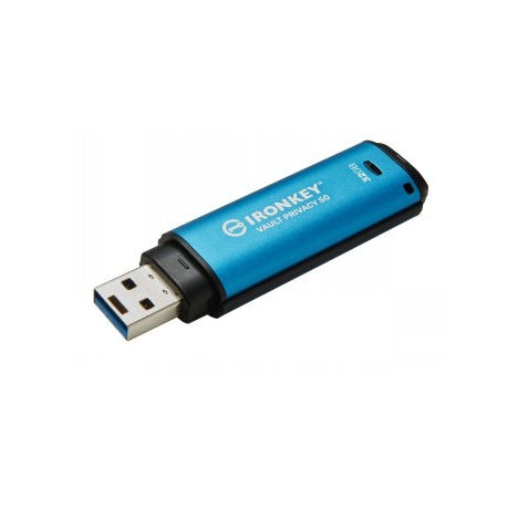 Kingston IronKey Vault Privacy 50 Series - USB flash drive - encrypted - 32 GB - USB 3.2 Gen 1 - TAA Compliant - 2