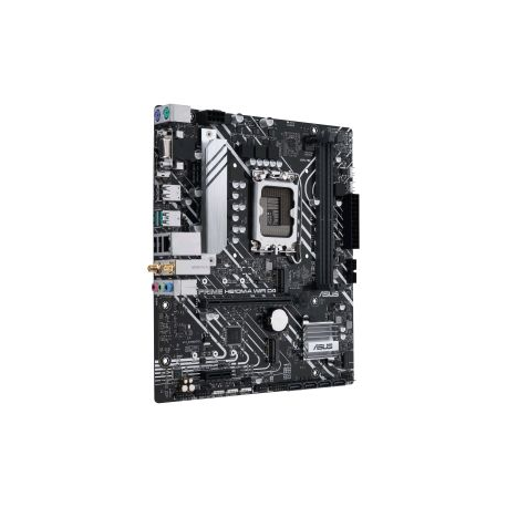 ASUS PRIME H610M-A WIFI D4 - Motherboard - micro ATX - LGA1700 Socket - H610 Chipset - USB 3.2 Gen 1, USB 3.2 Gen 2 - Gigabit LAN, Wi-Fi, Bluetooth - onboard graphics (CPU required) - HD Audio (8-channel) - 1