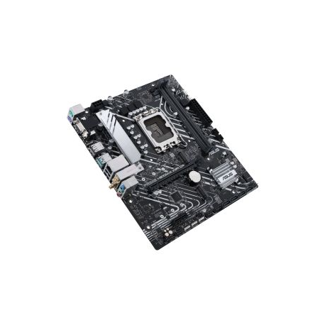 ASUS PRIME H610M-A WIFI D4 - Motherboard - micro ATX - LGA1700 Socket - H610 Chipset - USB 3.2 Gen 1, USB 3.2 Gen 2 - Gigabit LAN, Wi-Fi, Bluetooth - onboard graphics (CPU required) - HD Audio (8-channel) - 3