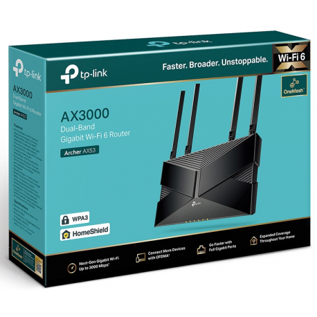 WRL ROUTER 3000MBPS 1000M/DUAL BAND ARCHER AX53 TP-LINK - 4