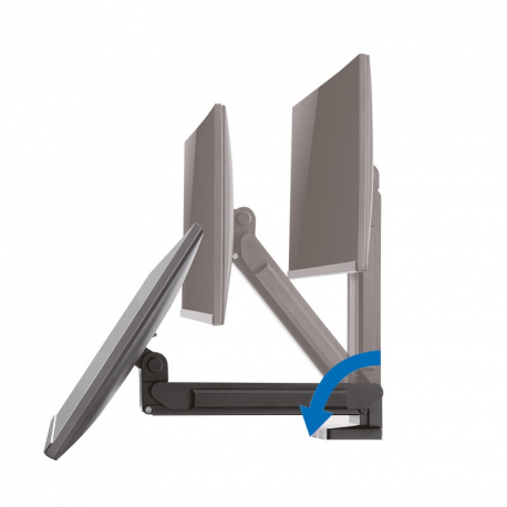 LogiLink - Mounting kit - for LCD display/ curved LCD display (space-saving) - black - screen size: 17"-32" - desk-mountable - 3