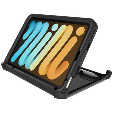 OtterBox Defender Series - Protective case for mobile phone - polycarbonate, synthetic rubber - black - for Apple iPad mini (6th generation) - 3