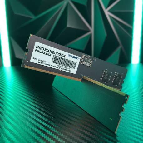 Patriot Signature Line - DDR5 - module - 8 GB - DIMM 288-pin - 4800 MHz / PC5-38400 - CL40 - 1.1 V - unbuffered - on-die ECC - black - 2