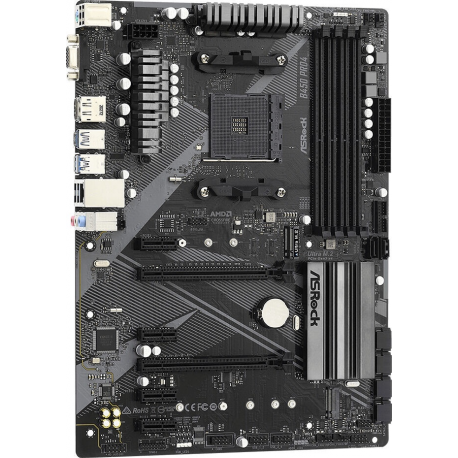 ASRock B450 Pro4 R2.0 - Motherboard - ATX - Socket AM4 - AMD B450 Chipset - USB-C Gen2, USB 3.2 Gen 1, USB 3.2 Gen 2 - Gigabit LAN - onboard graphics (CPU required) - HD Audio (8-channel) - 3