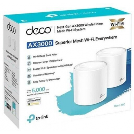 WRL MESH ROUTER 3000MBPS/DECO X60(2-PACK) TP-LINK - 2