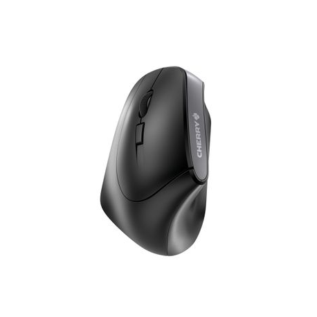 CHERRY MW 4500 LEFT - Mouse - ergonomic - left-handed - optical - 6 buttons - wireless - USB wireless receiver - black - 0