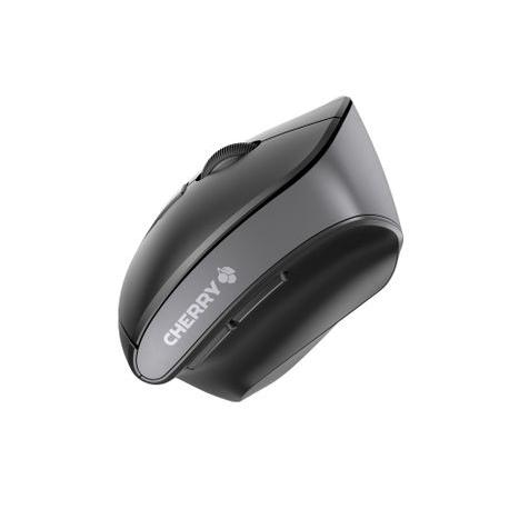 CHERRY MW 4500 LEFT - Mouse - ergonomic - left-handed - optical - 6 buttons - wireless - USB wireless receiver - black - 2