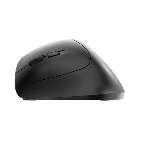 CHERRY MW 4500 LEFT - Mouse - ergonomic - left-handed - optical - 6 buttons - wireless - USB wireless receiver - black - 4