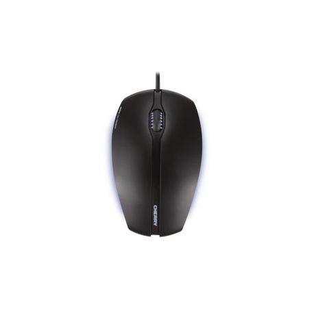 CHERRY GENTIX Illuminated - Mouse - right and left-handed - optical - 3 buttons - wired - USB - black - 1